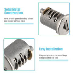X AUTOHAUX installation-ready lock core with clear steps for quick upgrade