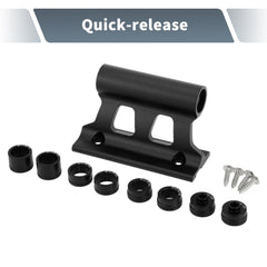 X AUTOHAUX quick-release fork mount on bike, secure attachment