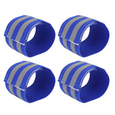 X AUTOHAUX reflective blue wristband enhances night cycling visibility