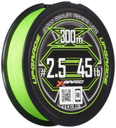 X BRAID X8 all-green 300 m line on spool for steady casting and strong knots.