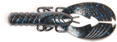 X Zone Muscle Back Craw front view shows lifelike action for bass fishing.