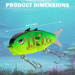 Xanadued 2 Pack Mini Glide Bait – side profile