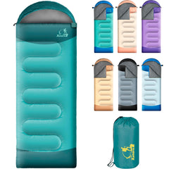 Xelaro sleeping bag with adult rectangular design for spacious comfort outdoors.