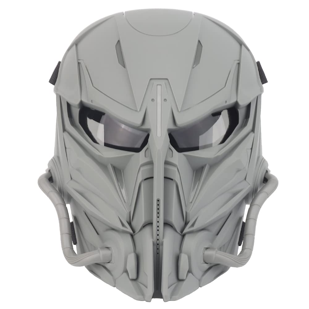 XENIVOU tactical full-face mask nylon close-up showing durable construction for outdoor use