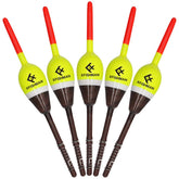 XFISHMAN Balsa floaters set, 7/8 inch oval, 5 pack