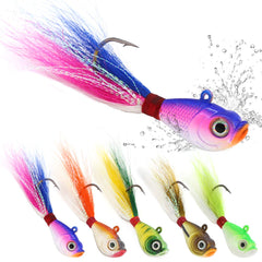XFISHMAN bucktail jigs kit packshot shows durable saltwater lure construction for reliable action.