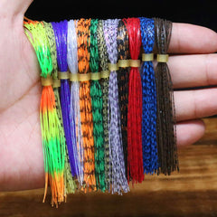 XFISHMAN Grizzly Micro Legs kit - 12-color silicone fly-tying legs close-up 02
