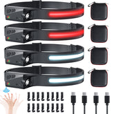 xflyee 4pack headlamp case-setup shows compact storage for all components during outdoor trips.