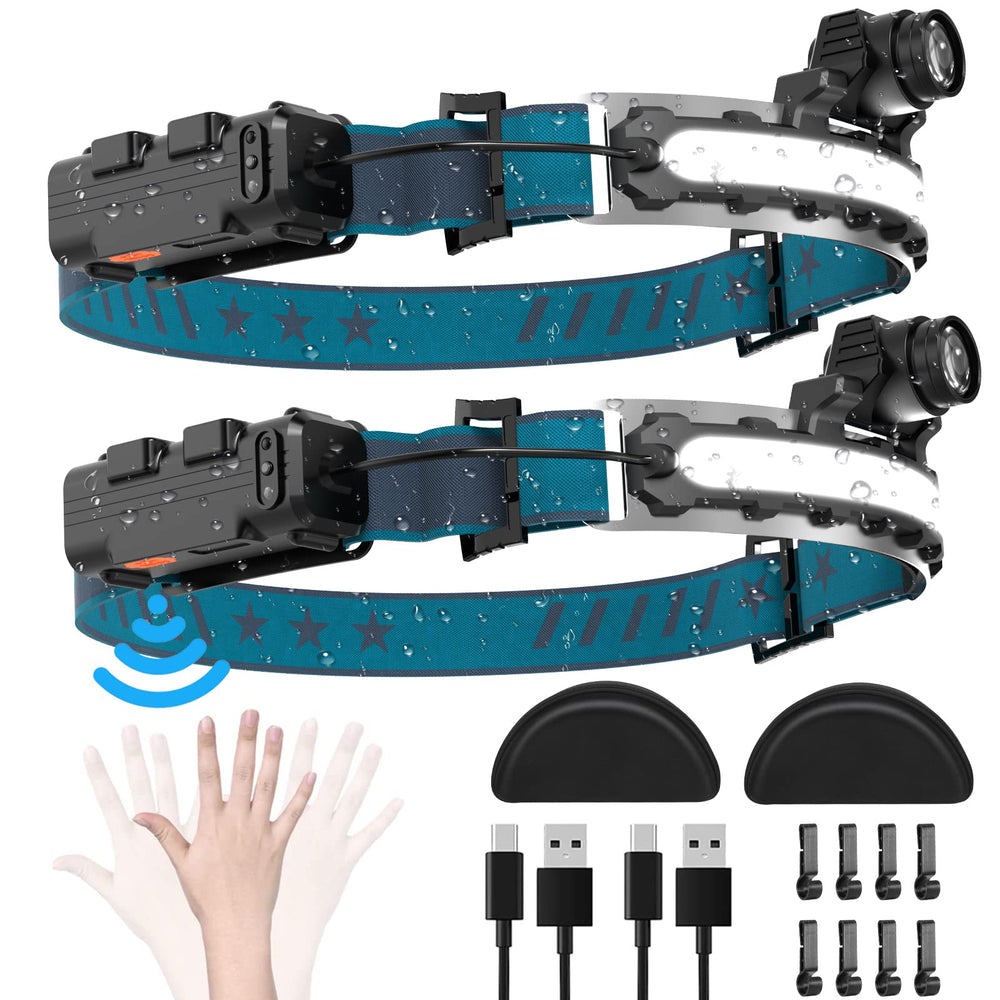 Xflyee LED headlamp 1000-lumen front beam for crisp night visibility during tasks
