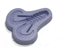 XFusion mold open view shows a single cavity for crawdad baits.