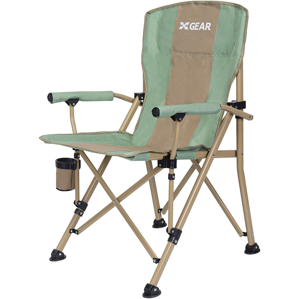 XGEAR camping chair folded compact for travel-ready storage