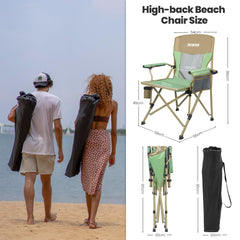 XGEAR camping chair padded armrests enhance support during long sits.
