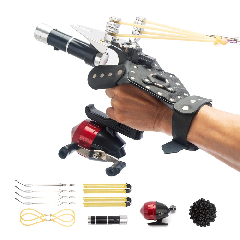Xguis fishing slingshot reel boosts accuracy for successful casts.