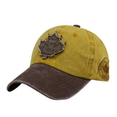 XibeiTrade Canada Maple Baseball Cap front view with adjustable strap for a comfortable fit