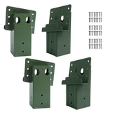 XIHUWZ deer stand brackets green packaging highlights a four-pack for sturdy outdoor platforms.