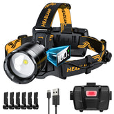 XILUO bright headlamp with 8 modes for versatile outdoor lighting.