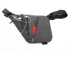 xinxinyu sling bag features RFID pocket for card protection during commutes