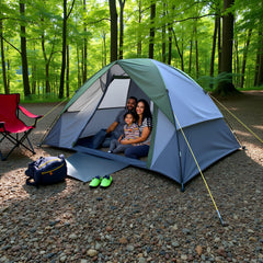 XL 3-4 Person Dome Tent interior spacious for gear and sleeping