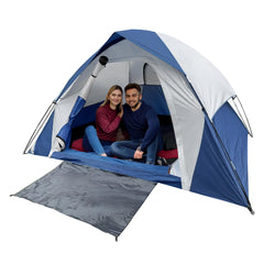 XL 4-person tent exterior with rainfly for weatherproof shelter.