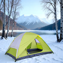 XL 6-person tent high-density mesh vents promote airflow and comfort.