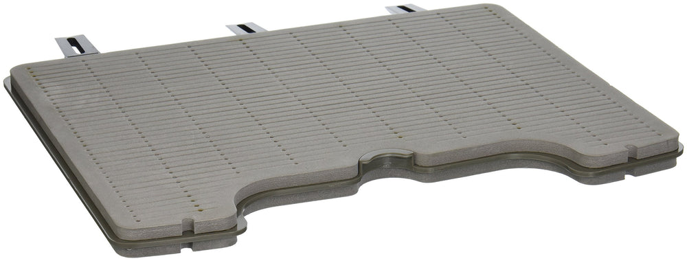 Grey XL Foam Boat Box Leaf insert for Montana Fly MFC boat box showing large and small foam leaves to hold flies