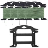 XLIUAX 4-pack rope winders in black PP plastic
