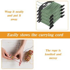 Compact and portable rope winders suitable for camping or boating