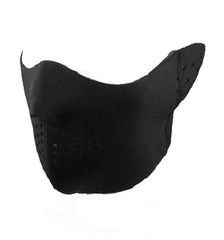 XO Neoprene half cover black face ski mask front view for wind protection
