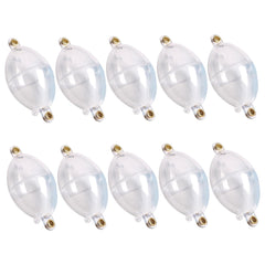 Xoeryoy 10Pcs casting bubble clear water float highlights lightweight setup for longer casts