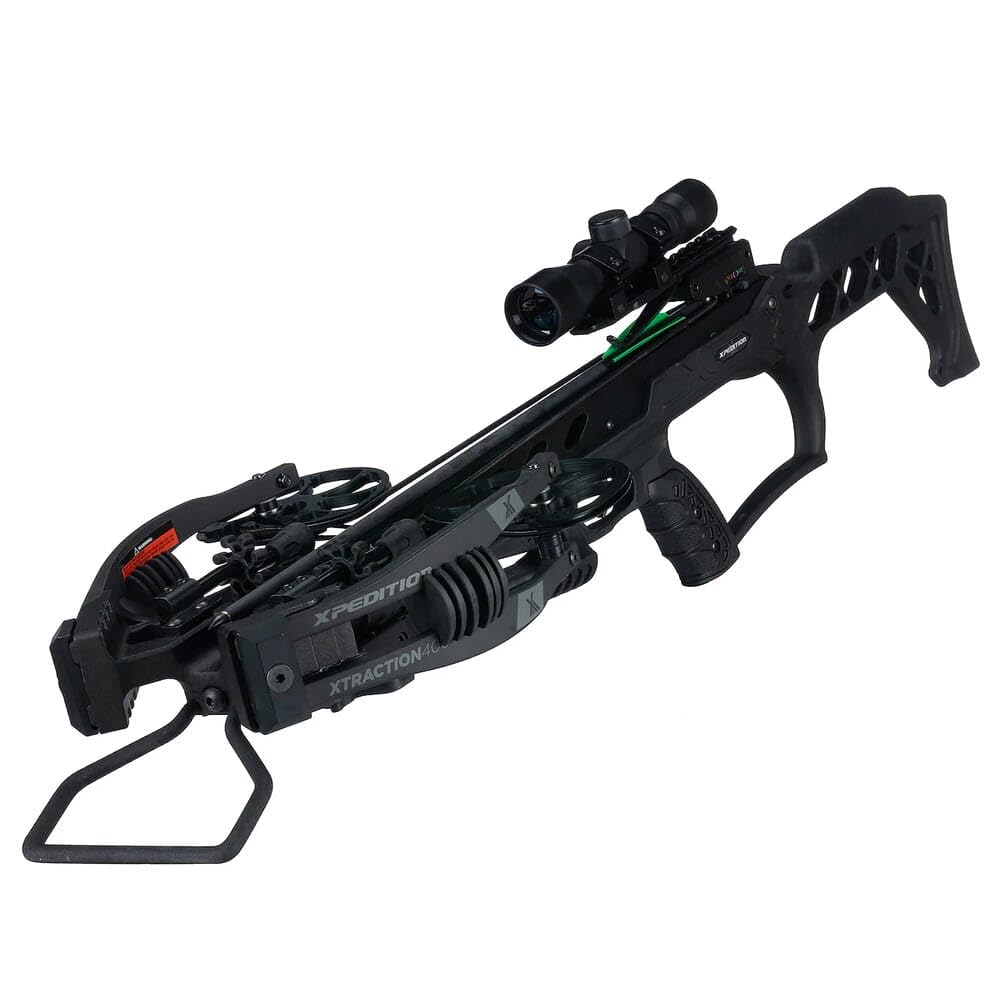 Xpedition Archery Xtraction400X crossbow ready-to-hunt straight from box.