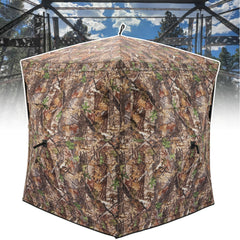 XProudeer hunting blind 270-degree see-through panel offers wide visibility for safer shot angles