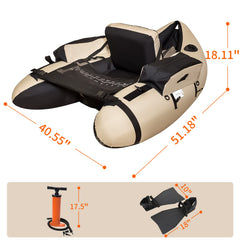 Xproutdoor float tube inflation with pump highlights quick setup