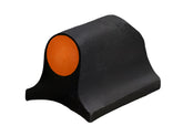 XS SIGHTS Big Dot shotgun front sight orange closeup for quick target acquisition.