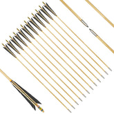 XTCXCARCHERY 32-inch wooden arrow body for stable target practice.
