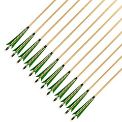 XTCXCARCHERY wooden arrow body closeup showing sturdy shaft for practice.