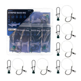 Xubbwov Striped Bass Rig with 6/0 Circle Hook - 6 Pack - Full Rig