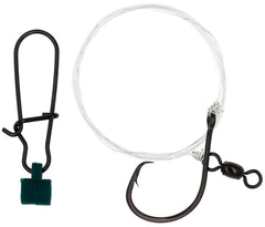 Close-up of 50lb test line and 220lb snap on rig