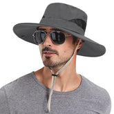 XuoAz summer sun hat front view with wide brim for UV protection