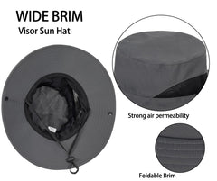 XuoAz hat with adjustable chin strap shown for windy days