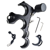 xxiaojun bow release aid with wrist strap side view for steady releases.
