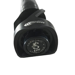 xxiaojun bow stabilizer 12in carbon side-view emphasizes noise reduction and stable aiming