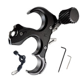 xxiaojun compound bow release with wrist straps for steadier practice sessions.