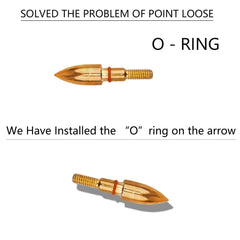 XXRRP ARCHERY O-RING locking tip enables easy tip changes.