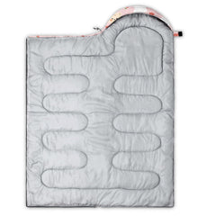 XYNHML sleeping bag filled with microfiber offers warm, skin-friendly comfort.