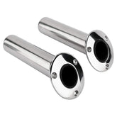 YaeMarine 2-pack rod holders with drain, 316 stainless, 9 inches long