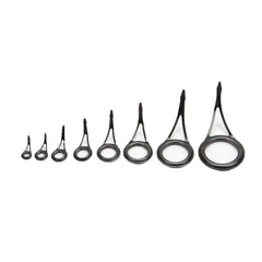YAFIYGI 8pcs fishing rod eyelets set – assorted sizes in stainless steel and ceramic