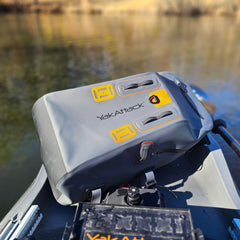 YakAttack DryPak 28L capacity stores clothes, electronics, and essentials for day trips