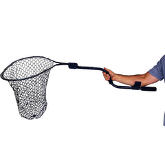 YakAttack Leverage Landing Net with foam extension and 54in length – side view
