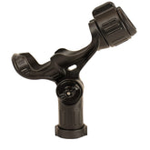Omega Rod Holder mounted on a kayak track