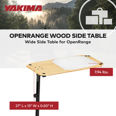 Yakima EXO OpenRange tabletop nests inside for easy transport.